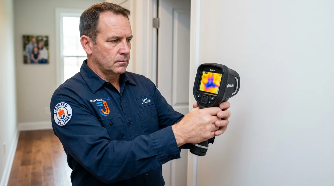 Thermal imaging leak detection by Johns Plumbing LLC in Lugoff